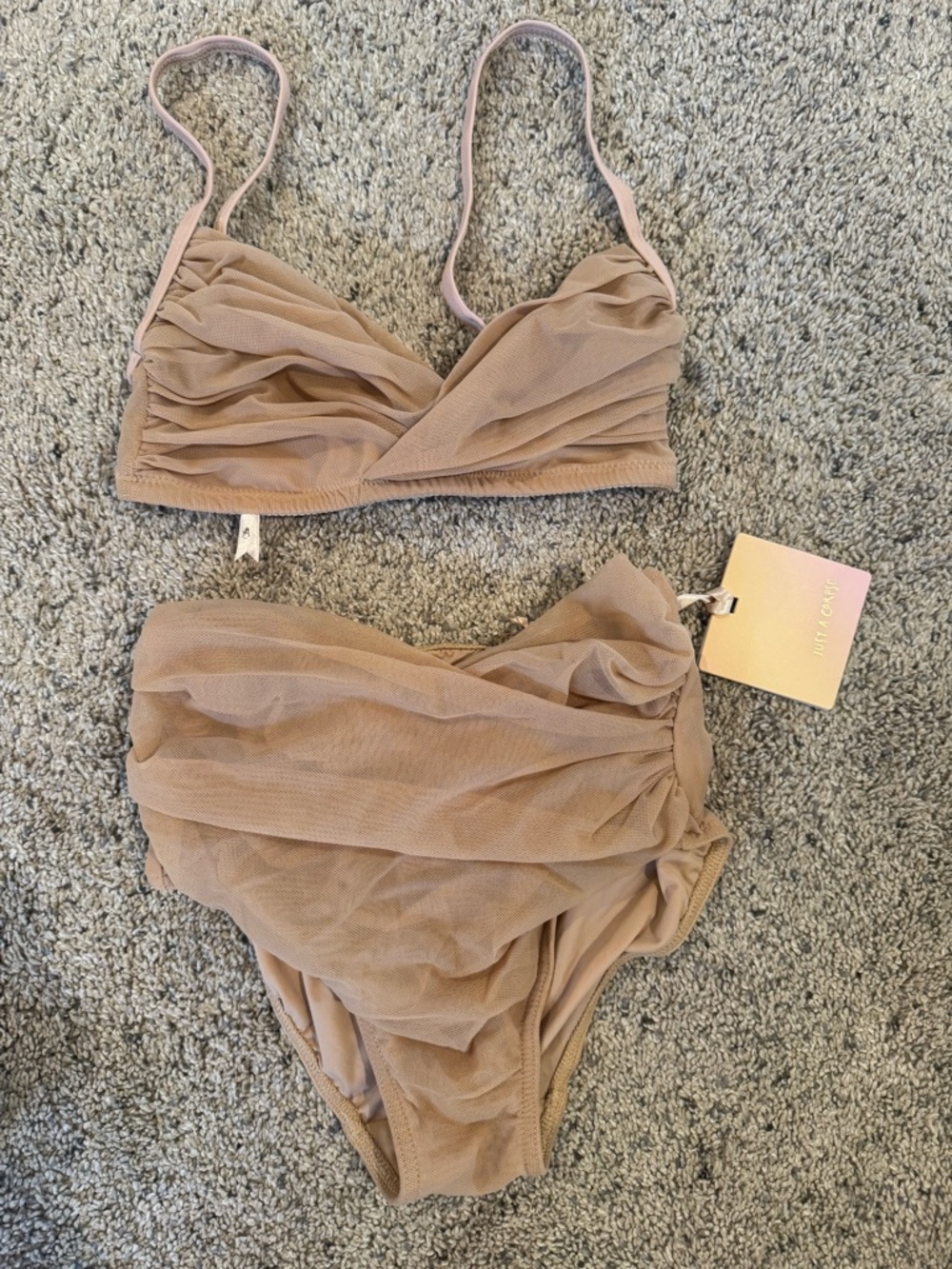 Just a Corpse Dancewear Nude Ruched Two-Piece